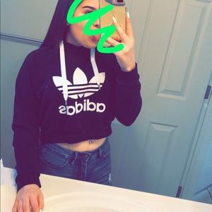 adidas cropped hoodie
